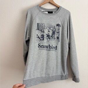 Original Retro Brand Snowbird Utah Grey Graphic Sweatshirt
